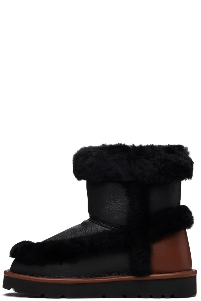 Chloé Black & Brown Dolcie Ankle Boots, photo 3 of 4 from SSENSE