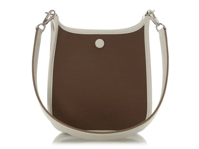 Hermès Etoupe Toile Neo Evelyne 16 in Taupe Leather from Ann's Fabulous Finds, photo 5 of 11