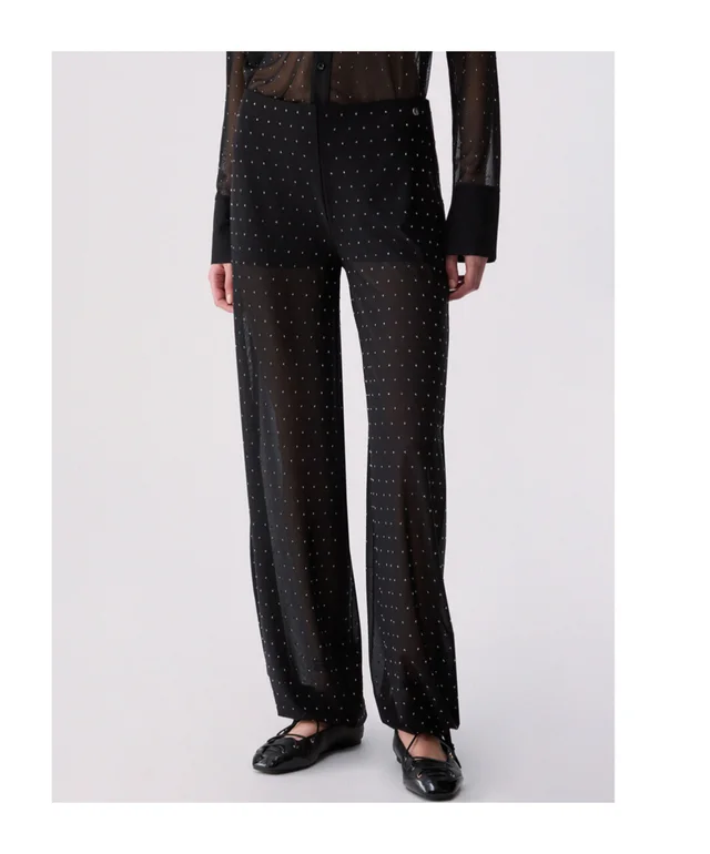 Liu Jo Strass Sheer Drawstring Pants, photo 8 of 9 from SENSER