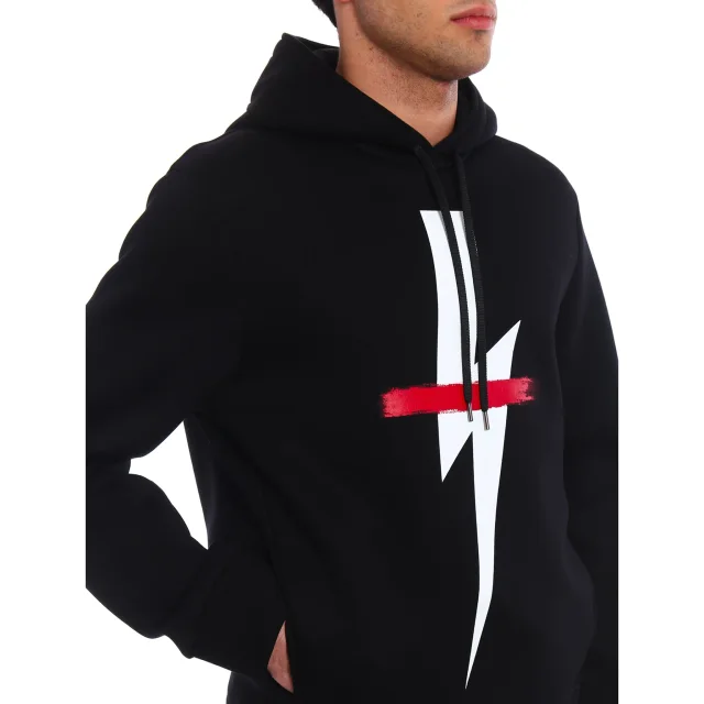 Neil Barrett Neil Barret Logo Hooded Sweatshirt, photo 5 of 8 from Balardi