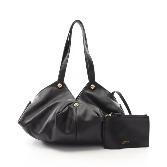 Versace Protea Shoulder Bag Leather Black in black Leather from Poshmark