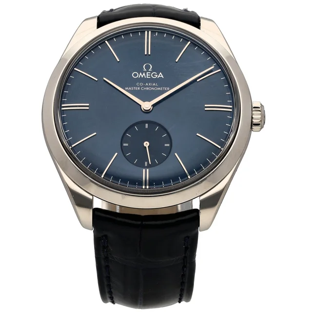 Omega De Ville Trésor 435.13.40.21.03.002 40mm Stainless Steel Watch in Leather from H&T