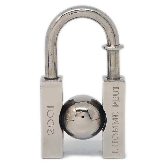 Hermès 2001 Earth Cadena Padlock Silver Small Good in Silver from AMORE Vintage Tokyo