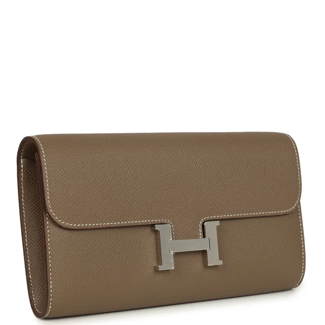 Hermès Constance Wallet To Go Etoupe Epsom Palladium Hardware in Taupe Epsom leather from Madison Avenue Couture, photo 2 of 2