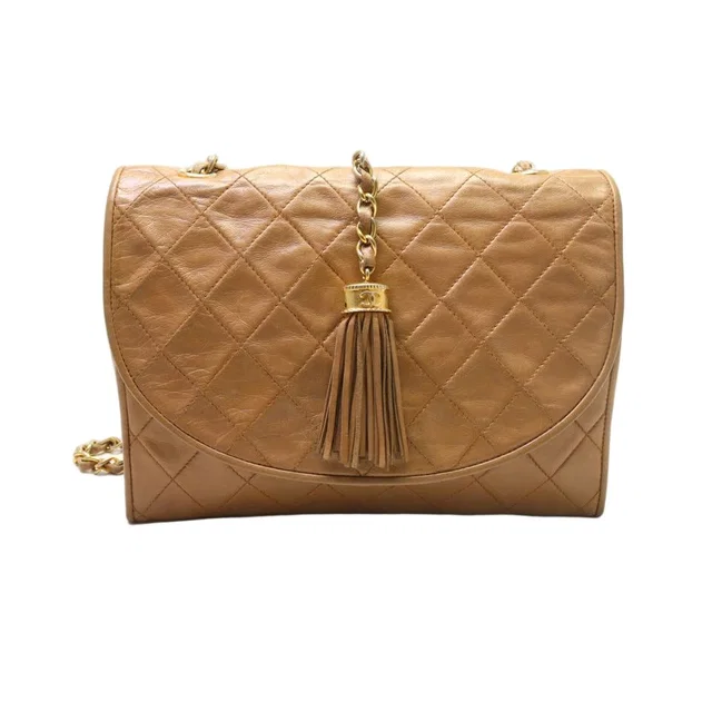 Chanel Lambskin Quilted Chain Shoulder Bag in Lambskin from The Reluxe