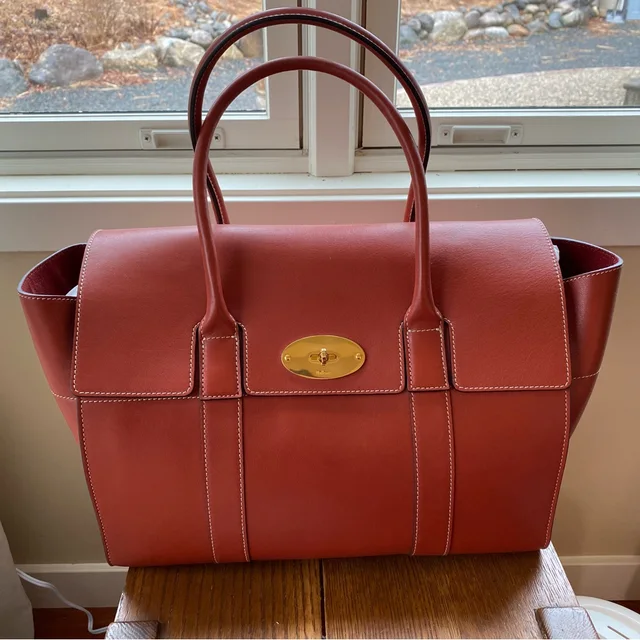 Mulberry Bayswater In Silky Calf (Rust) in brown|red Calfskin from Poshmark