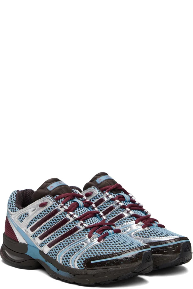 adidas Originals Blue & Burgundy Adistar Control 5 Sneakers, photo 4 of 4 from SSENSE