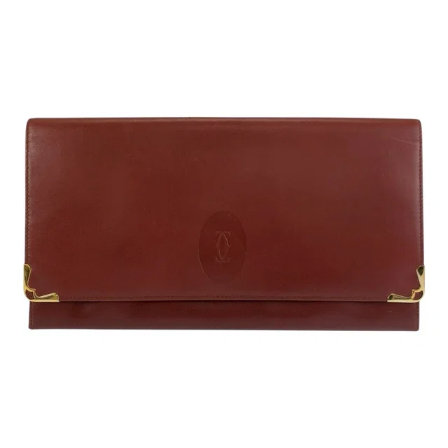 Cartier Must Line Leather Clutch Bag in Leather from LuxUness