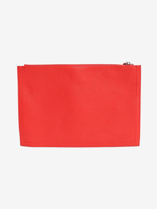 Givenchy Red Antigona grained leather clutch in Red Caviar leather from Sign of the Times, photo 2 of 2