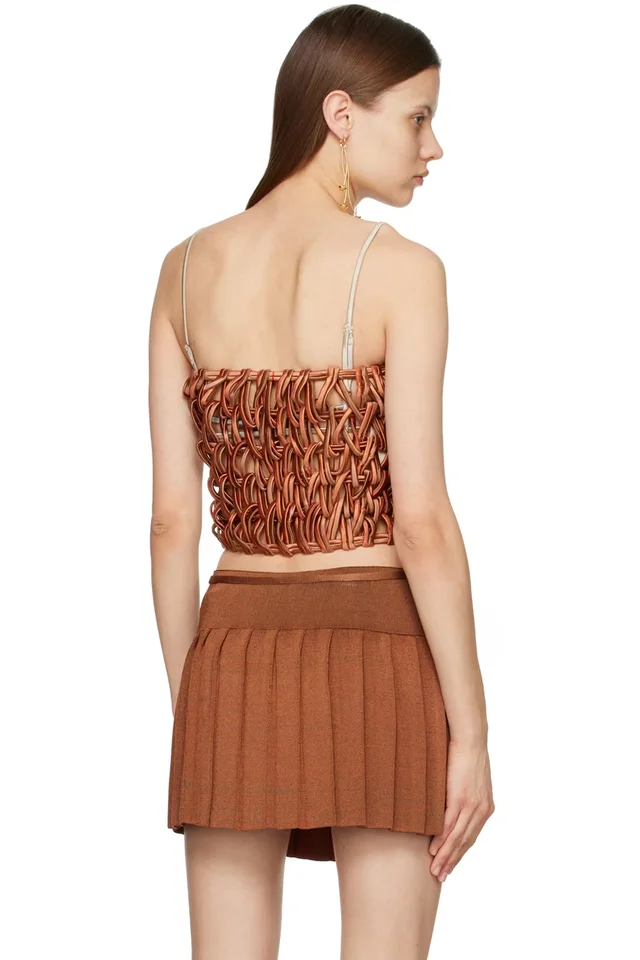 Isa Boulder Brown Band Top, photo 3 of 4 from SSENSE