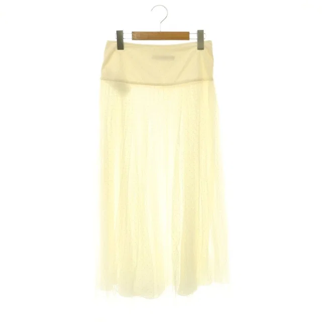 Dior Dot Tulle Long Skirt in Nylon from The Reluxe