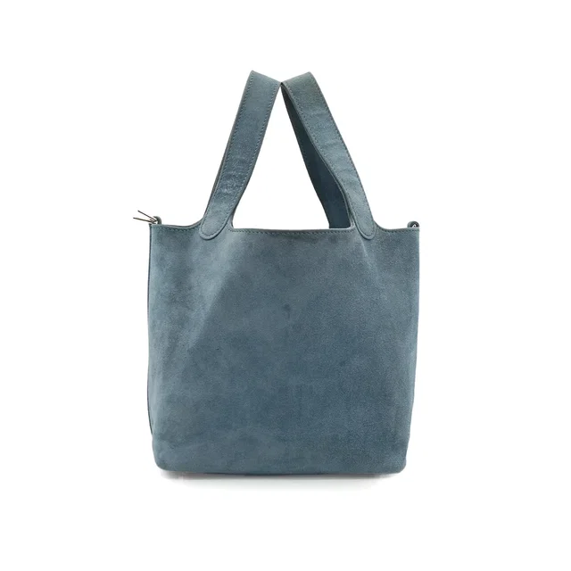 Hermès Picotin Lock 18 PM Blue Doblis 2003 Square G Palladium Hardware in Blue from Luxury Promise