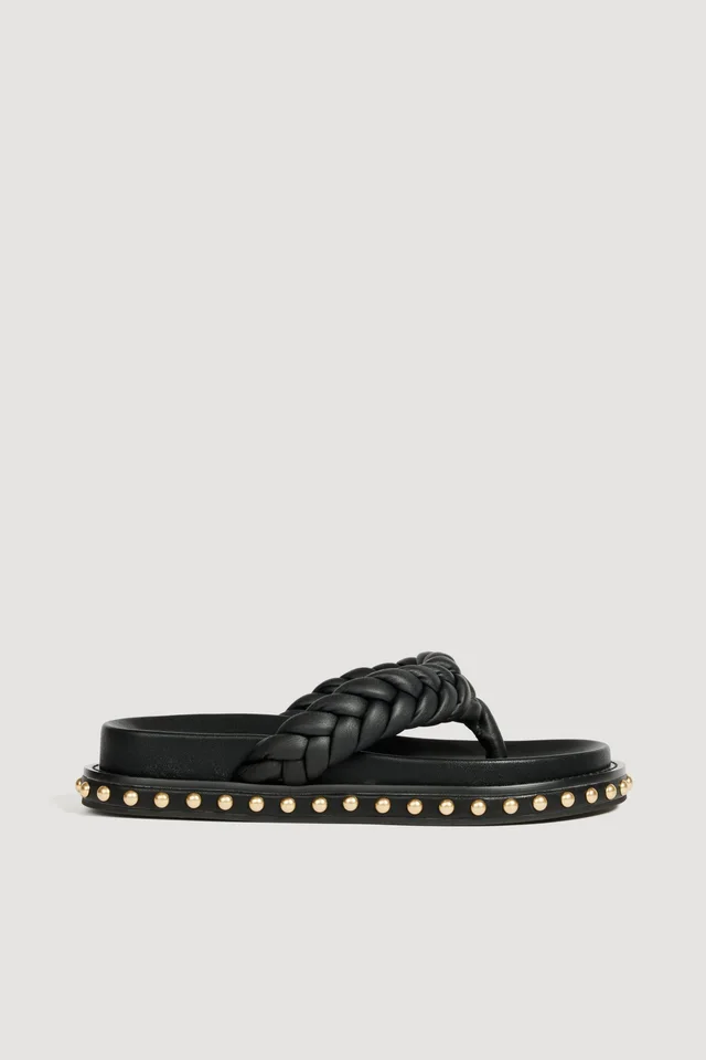 AJE Roman Braided Slide in Black from Aje, photo 1 of 1