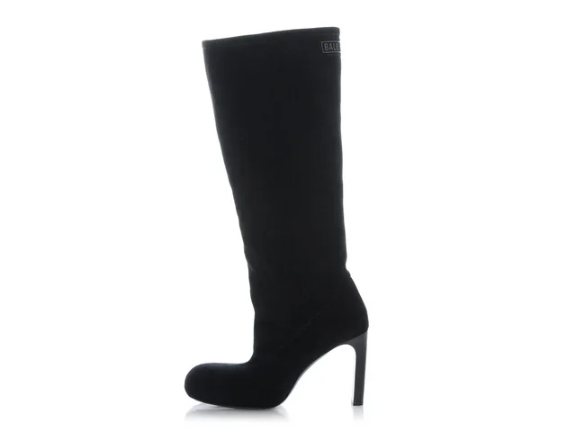 Balenciaga Black Suede Fargo Boots from Ann's Fabulous Finds