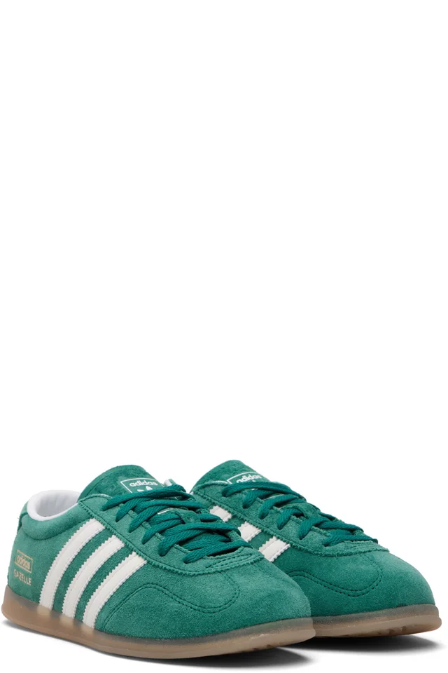 adidas Originals Green Gazelle Lo Pro Sneakers, photo 4 of 5 from SSENSE