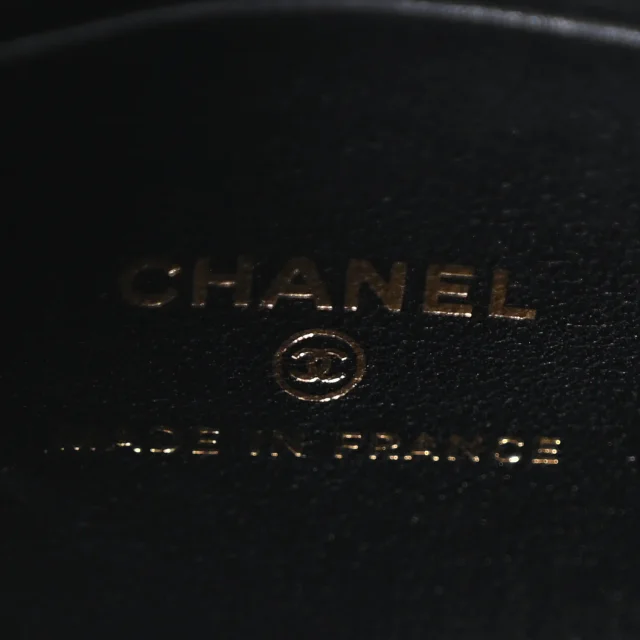 Chanel Quilted Top Handle Flap Clutch in Black Lambskin from FASHIONPHILE, photo 6 of 11
