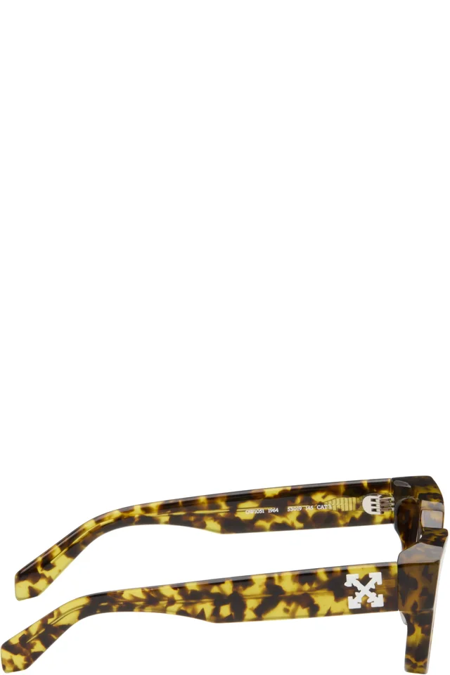 Off-White Yellow Rochester Sunglasses, photo 2 of 4 from SSENSE