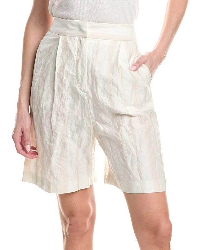 Fabiana Filippi Striped Cotton Bermuda Short, image 1 of 1 from Gilt