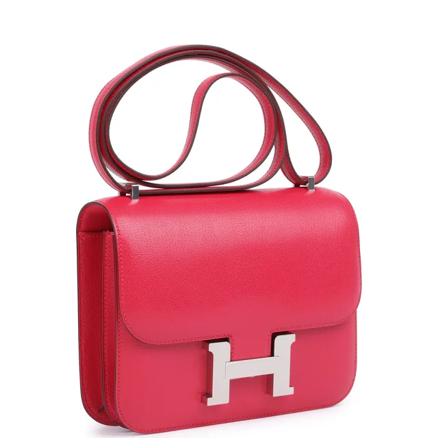 Hermès Constance 18 Rose Extreme Chevre Chamkila Palladium Hardware in Pink Goatskin from Madison Avenue Couture, photo 2 of 2