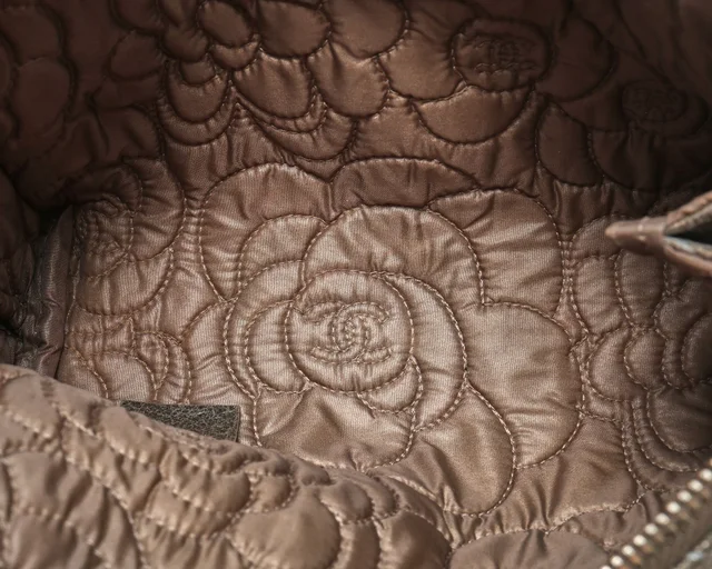Chanel Coco Mark Camellia Pouch in Leather from A Retro Tale, photo 4 of 6