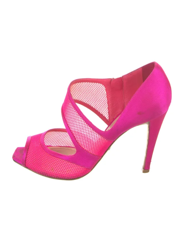 Dior Mesh Accents D'Orsay Pumps in pink from The RealReal