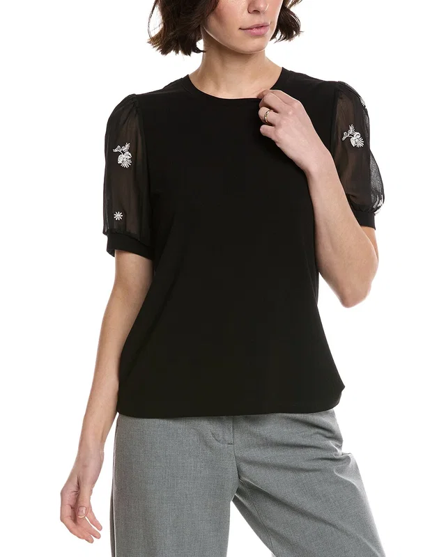 CeCe Combo Sleeve Top, image 1 of 1 from Rue La La