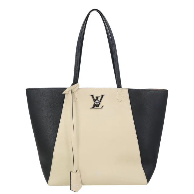 Louis Vuitton Lockme Cabas Leather Tote Bag Bicolor in Leather from Dallas Designer Handbags