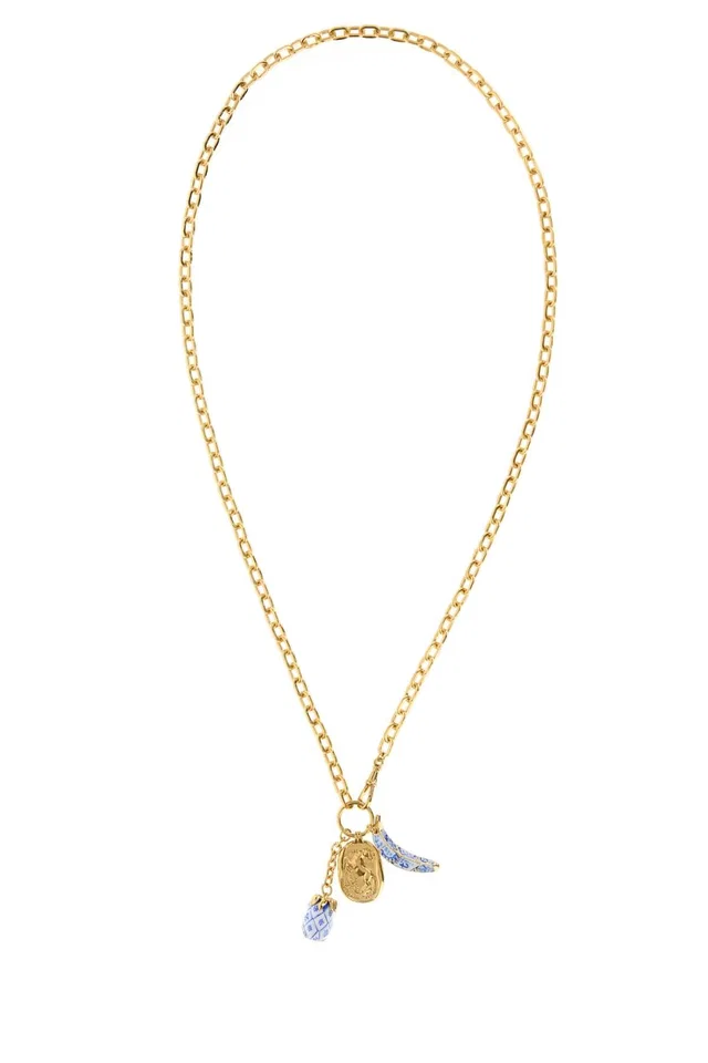 Chloé Necklace — Gold Metal Fibre Necklaces in Gold from HEWI