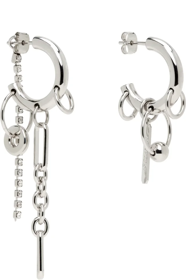 Justine Clenquet Iris Crystal Earrings, photo 2 of 3 from SSENSE
