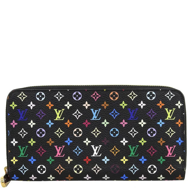 Louis Vuitton 2016 Monogram Multicolor Zippy Wallet Noir in Black from VINTAGE QOO TOKYO