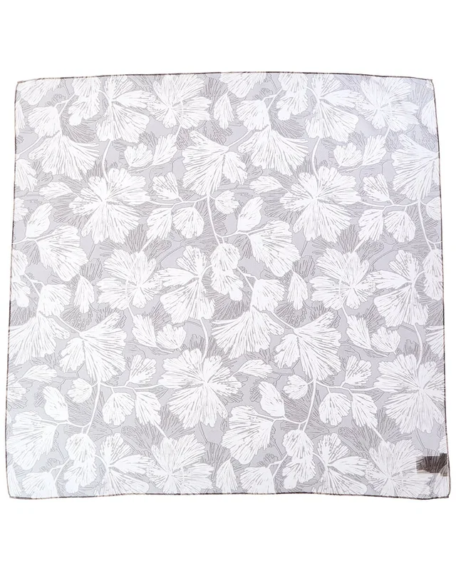 Brunello Cucinelli Floral-Printed Square Silk Scarf, image 1 of 1 from Gilt