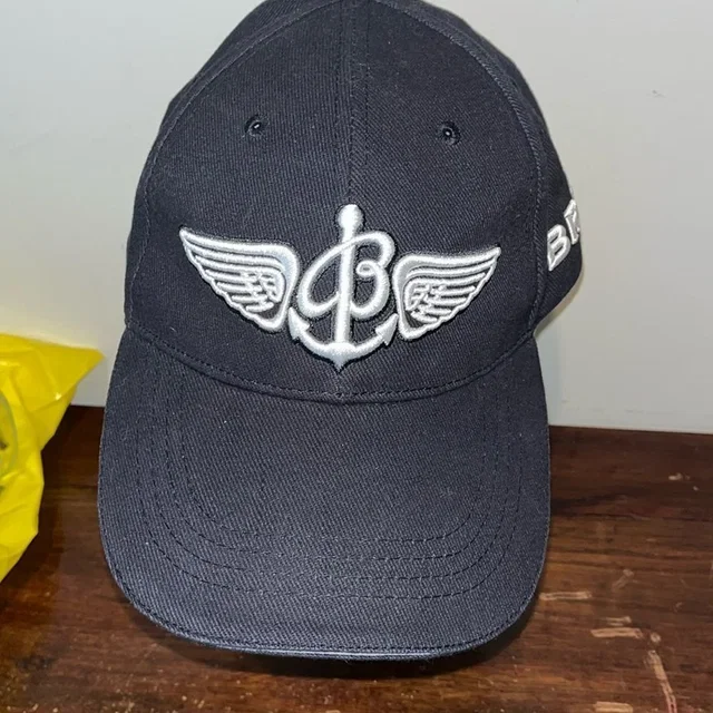 Breitling Watch Dark Navy Blue Cap Hat With White Raised Letter Writing & Logo in white|blue from Poshmark