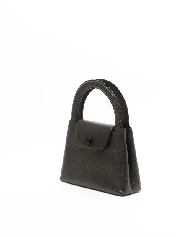 Chanel Caviar Kelly Top Handle Bag in Caviar leather from A Retro Tale, photo 2 of 10