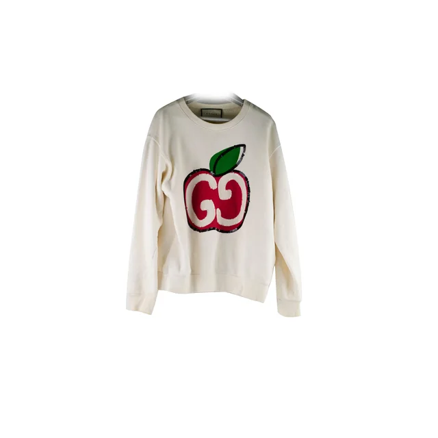 Gucci Unisex Apple Sequin Hoodie Size XS from The Purse Affair