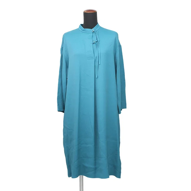 Hermès Skipper One Piece Size 40 Blue Rayon57% Silk43% in Blue from GALLERY RARE