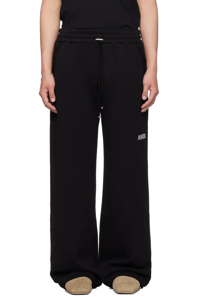 Black 'AMIRI' Core Logo Sweatpants from SSENSE, photo 1 of 1