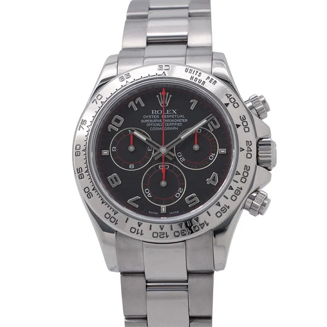Rolex Cosmograph Daytona W40mm 18K White Gold Black Dial116509 in Black from GALLERY RARE