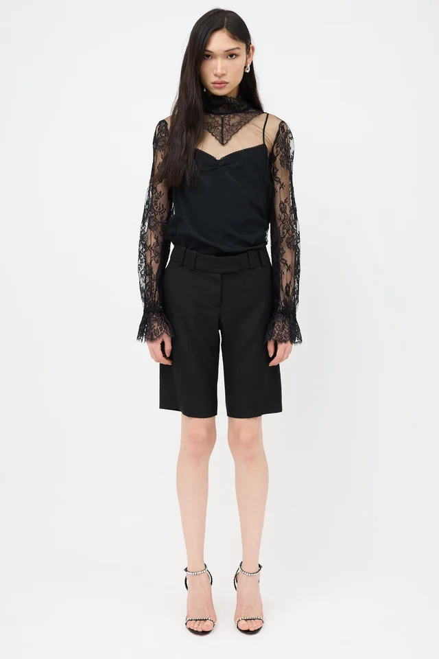 Gucci FW 2022 Tulle & Lace Top from VSP Consignment, photo 2 of 2