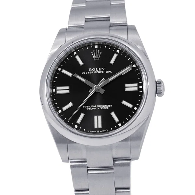 Rolex Oyster Perpetual W41mm Stainless Steel Black Dial124300 in Black from GALLERY RARE