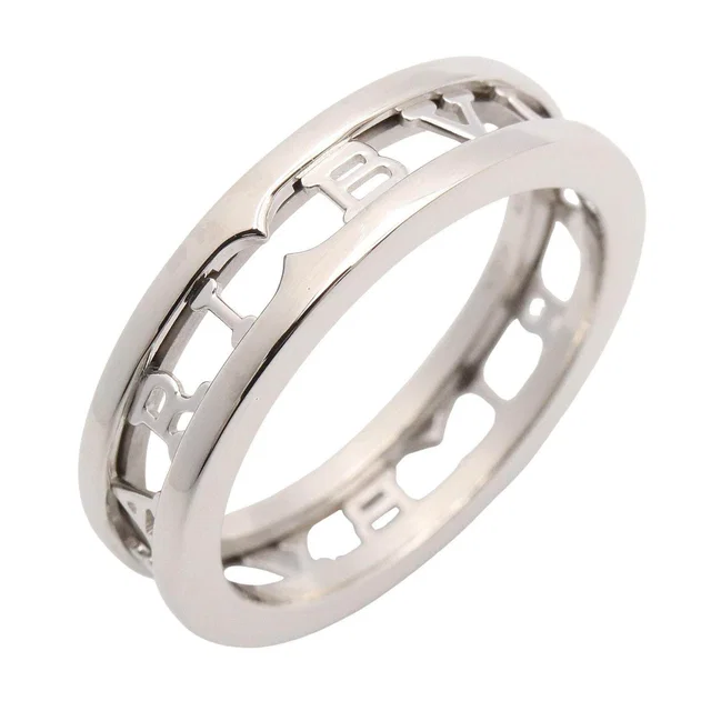 Bvlgari B-zero1 Au750 White Gold Spiral Ring Size 19 in White from LuxUness