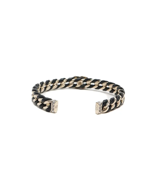 Chanel Coco Mark Leather Chain Bracelet in Leather from A Retro Tale, photo 4 of 7