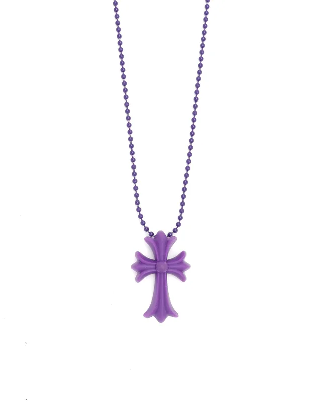 Chrome Hearts Silichrome Cross Necklace from A Retro Tale