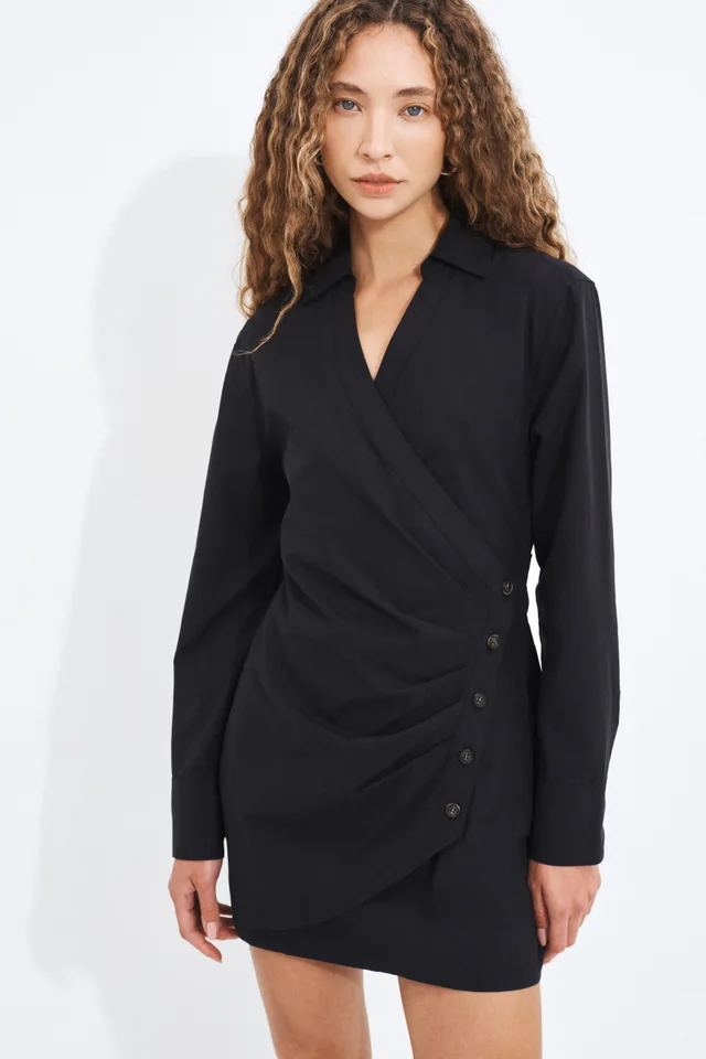 Aje Studio Cameron Long Sleeve Mini Dress in Black from Aje, photo 1 of 1