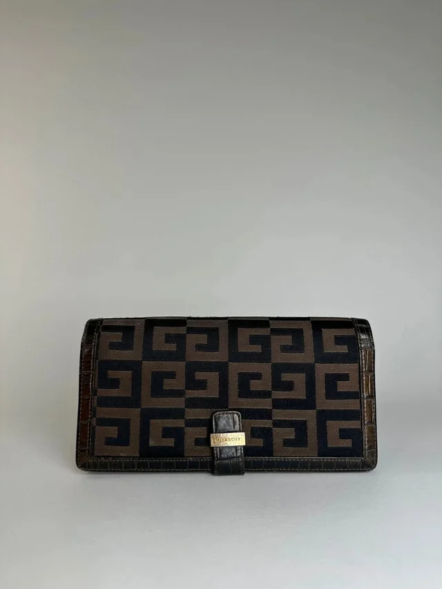 Givenchy Vintage Canvas Wallet Black in black Canvas from Grailed