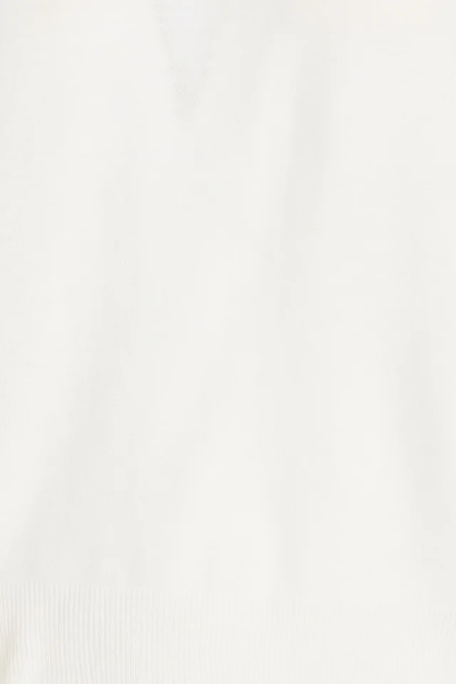 Vince Wool-Blend Mock-Neck Sleeveless Sweater in Midnight blue, photo 8 of 8 from THE OUTNET