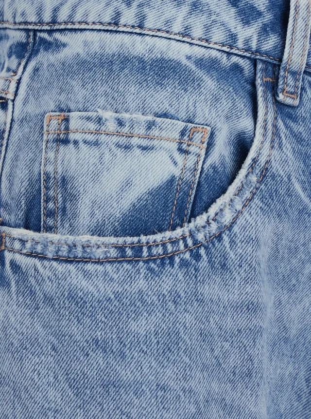 ICON DENIM Jeans 'WOMAN JEANS' with five pockets in Blue Organic Cotton for Women in Blue 100% Organic Cotton, photo 6 of 6 from Gaudenzi Boutique