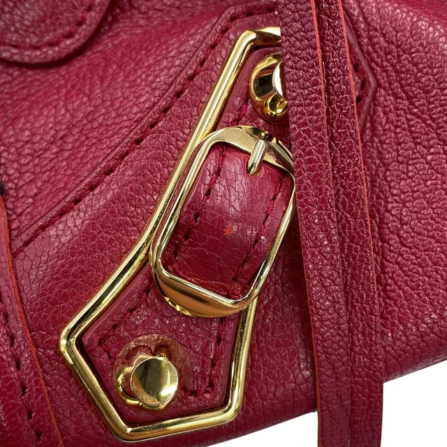 Balenciaga Classic Metallic Edge City 2WAY Handbag New Griotte390160 Leather Size Mini in Leather from GALLERY RARE, photo 8 of 18
