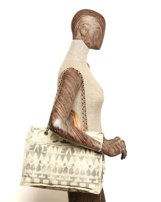 Chanel CC Paris-Greece Iiad Shopper Bag in Canvas from A Retro Tale, photo 11 of 11
