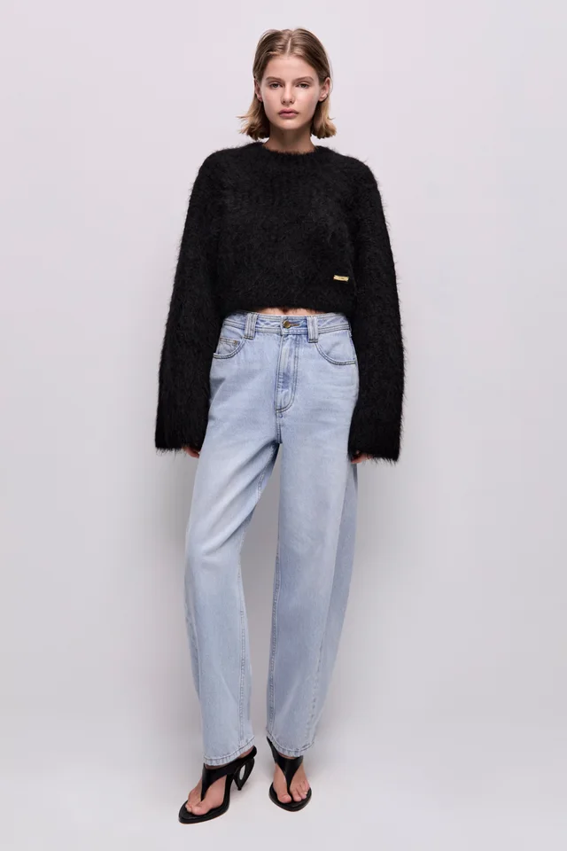 AJE Niro Fluffy Jumper in Black from Aje, photo 1 of 1