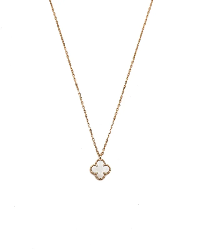 Van Cleef & Arpels Sweet Alhambra Mother-of-pearl Necklace from A Retro Tale